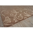 Super Tibetan Hand-Knotted Wool/Bamboo Silk Chocolate 8'6
