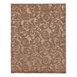 Super Tibetan Hand-Knotted Wool/Bamboo Silk Chocolate 8'6