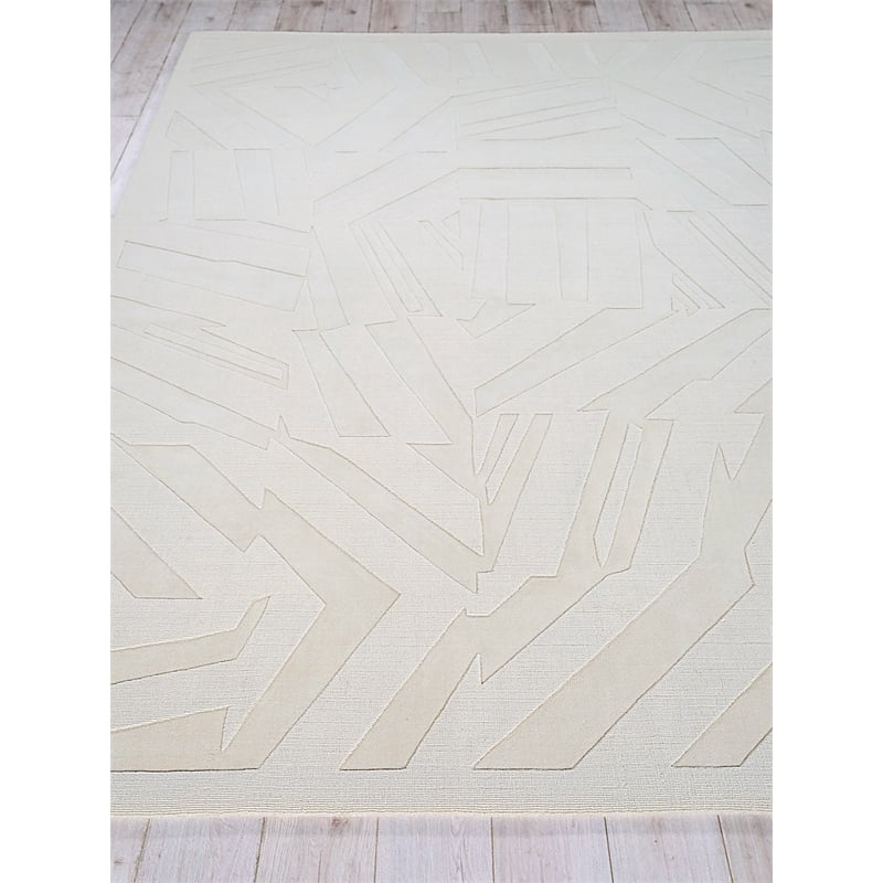 Tempo Handloomed New Zealand Wool Light Beige 14'x18' Area Rug