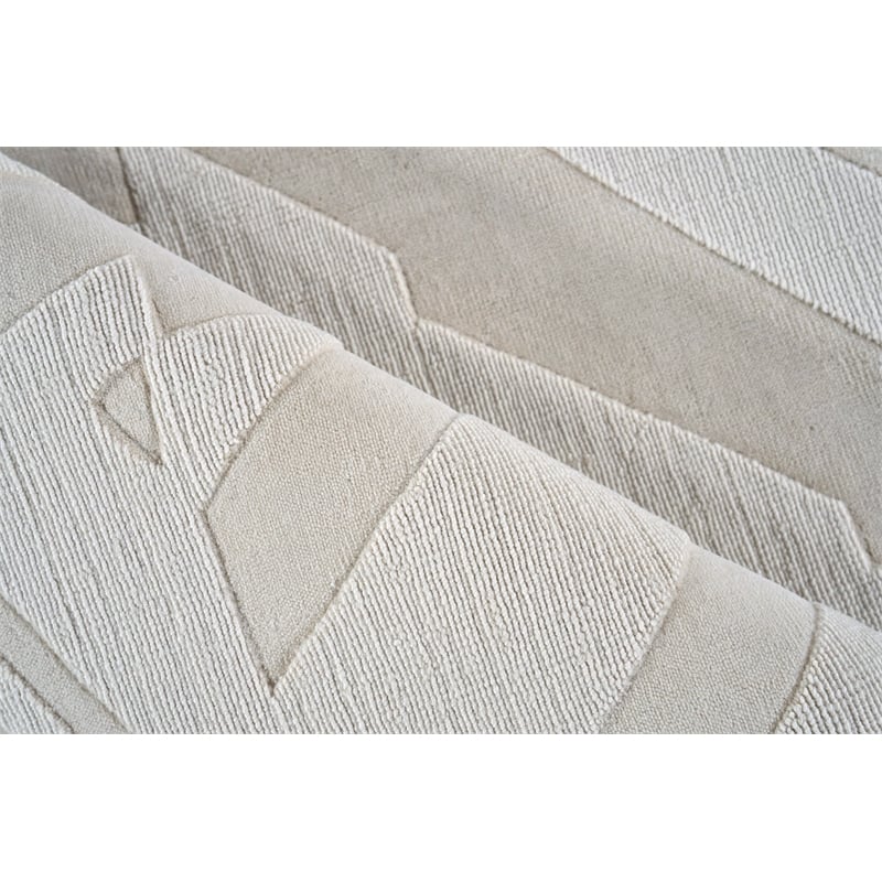 Tempo Handloomed New Zealand Wool Light Beige 14'x18' Area Rug