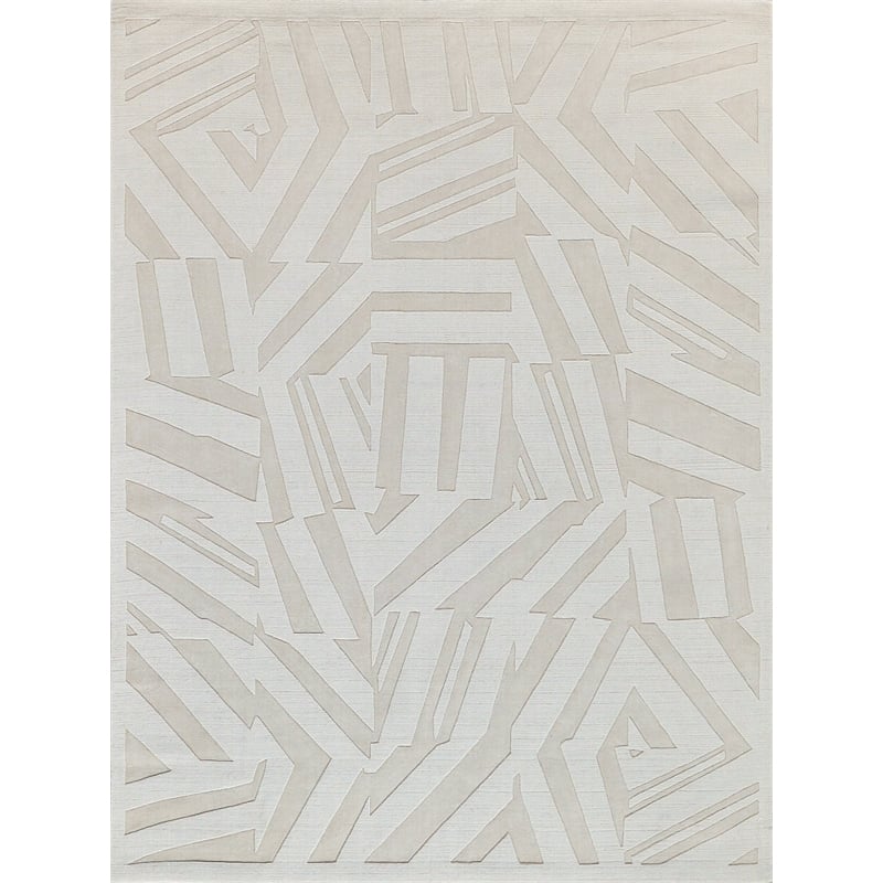 Tempo Handloomed New Zealand Wool Light Beige 14'x18' Area Rug