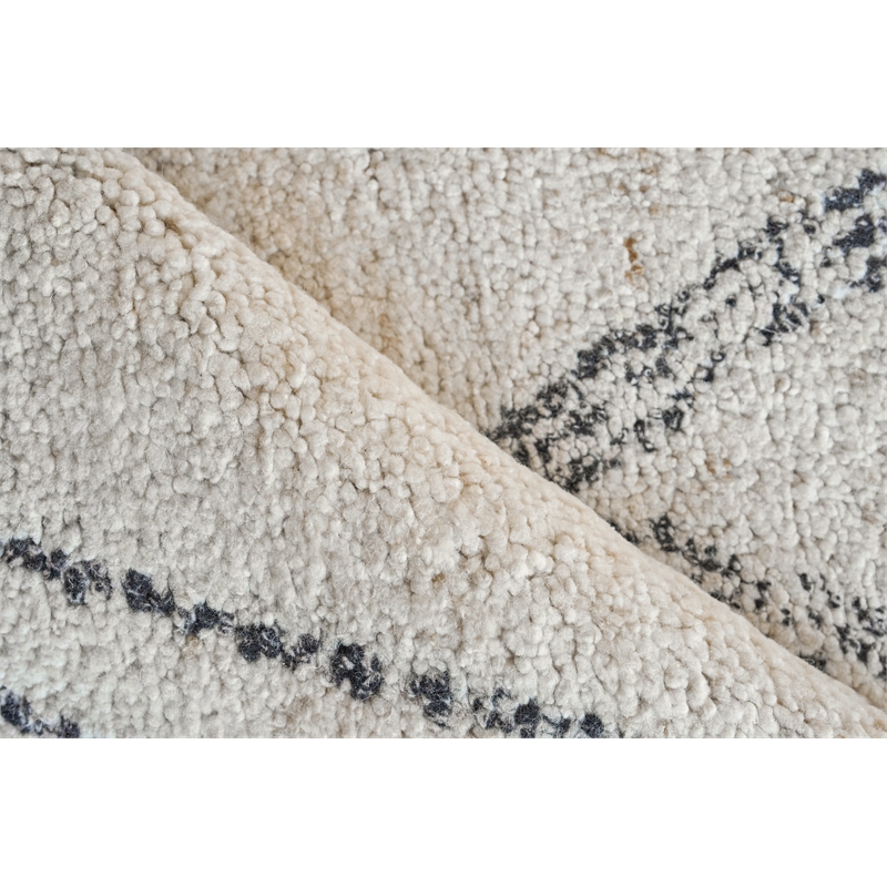 Tahoe Hand-Knotted Wool Ivory/Black 14'x18' Area Rug