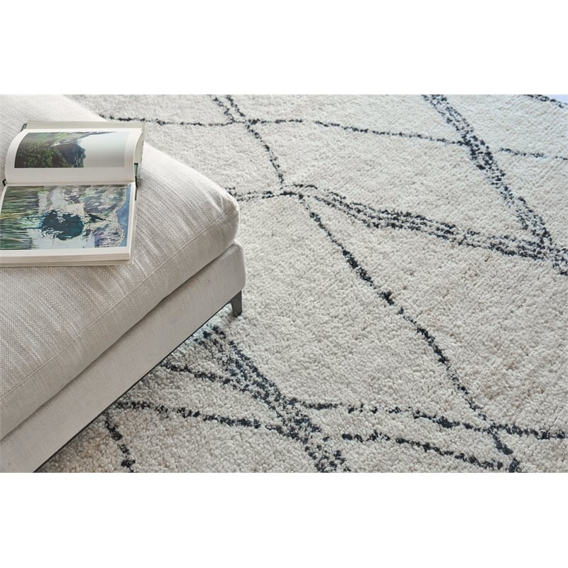 Tahoe Hand-Knotted Wool Ivory/Black 14'x18' Area Rug