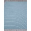Tempo Handloomed New Zealand Wool Light Blue 8'x10' Area Rug