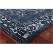 Terras Hand-Knotted Wool/Bamboo Silk Navy/Silver 6'x9' Area Rug