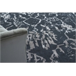 Terras Hand-Knotted Wool/Bamboo Silk Navy/Silver 6'x9' Area Rug