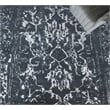 Terras Hand-Knotted Wool/Bamboo Silk Navy/Silver 6'x9' Area Rug
