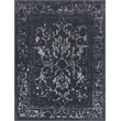 Terras Hand-Knotted Wool/Bamboo Silk Navy/Silver 6'x9' Area Rug