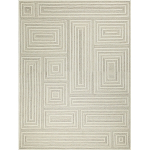 Teton Hand-Tufted New Zealand Wool Cream/Ivory 12'x15' Area Rug