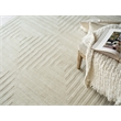 Tovello Modern Handloomed Silky Nylon Beige 8'x10' Area Rug