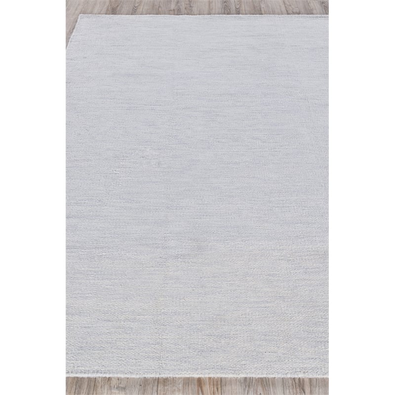 Tranquility Flatweave Wool/Mohair Silver 10'x14' Area Rug
