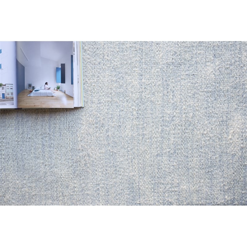 Tranquility Flatweave Wool/Mohair Silver 10'x14' Area Rug