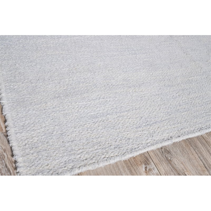 Tranquility Flatweave Wool/Mohair Silver 3'x5' Area Rug