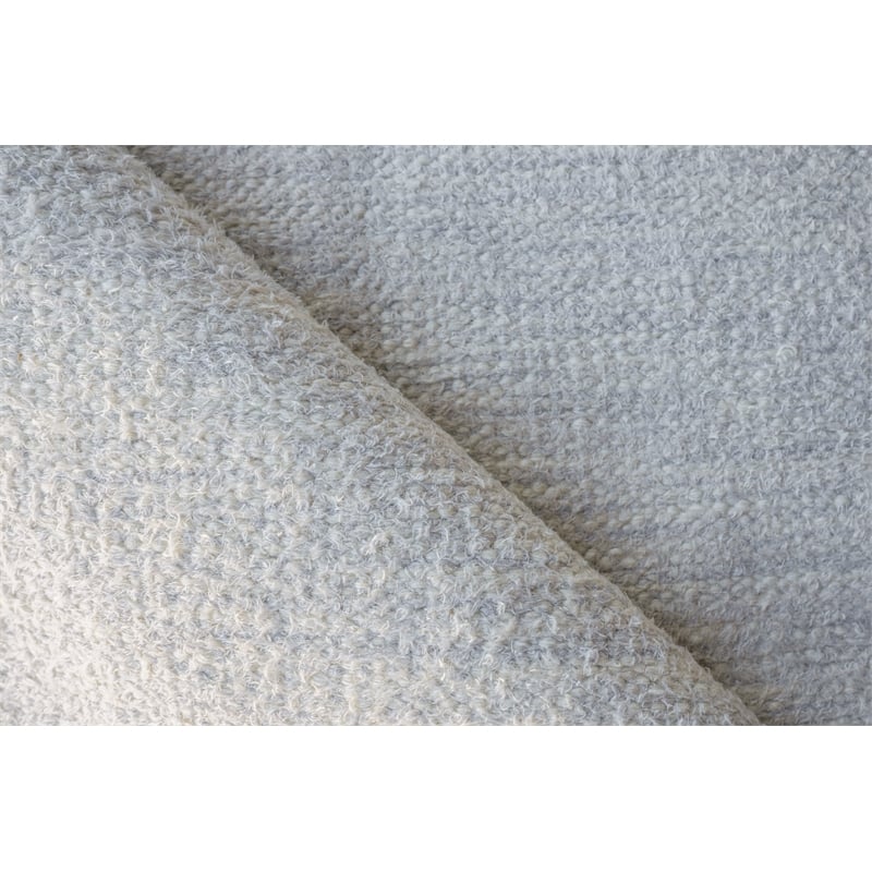 Tranquility Flatweave Wool/Mohair Silver 3'x5' Area Rug
