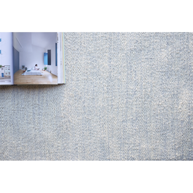 Tranquility Flatweave Wool/Mohair Silver 8'x10' Area Rug