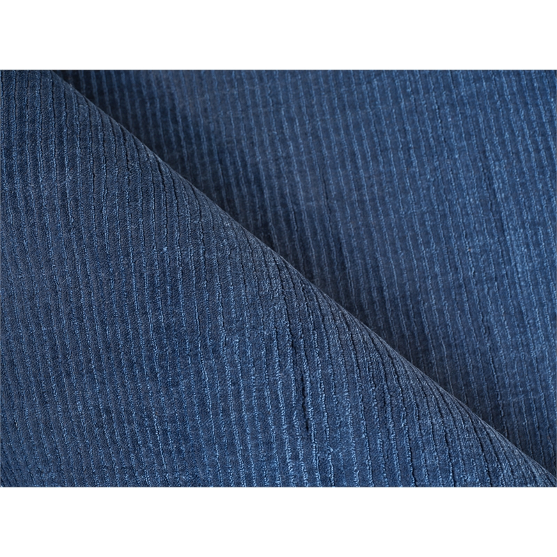 The Blues Handloomed Bamboo Silk Navy 8'x10' Area Rug