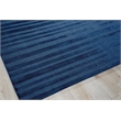 The Blues Handloomed Bamboo Silk Navy 8'x10' Area Rug