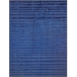 The Blues Handloomed Bamboo Silk Navy 8'x10' Area Rug