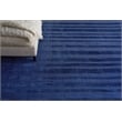 The Blues Handloomed Bamboo Silk Navy 9'x12' Area Rug
