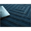 Tovello Modern Handloomed Silky Nylon Navy 12'x18' Area Rug