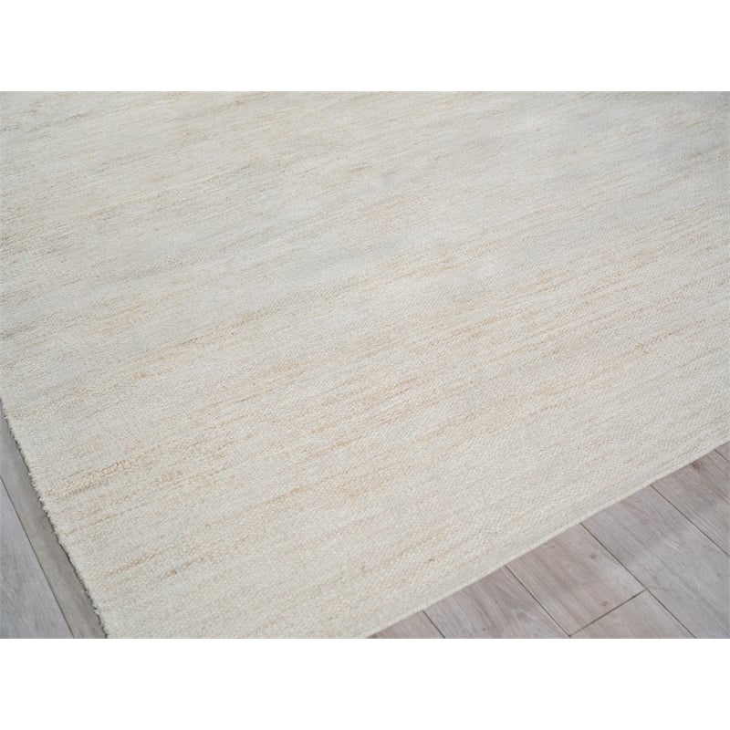 Tranquility Flatweave Wool/Mohair Beige 8'x10' Area Rug