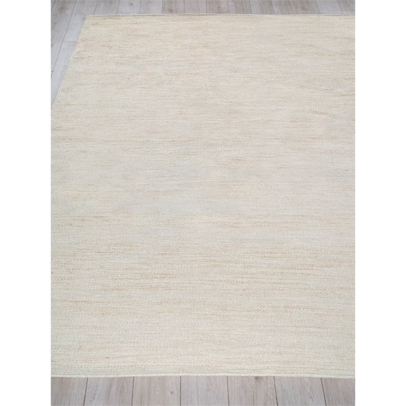 Tranquility Flatweave Wool/Mohair Beige 8'x10' Area Rug