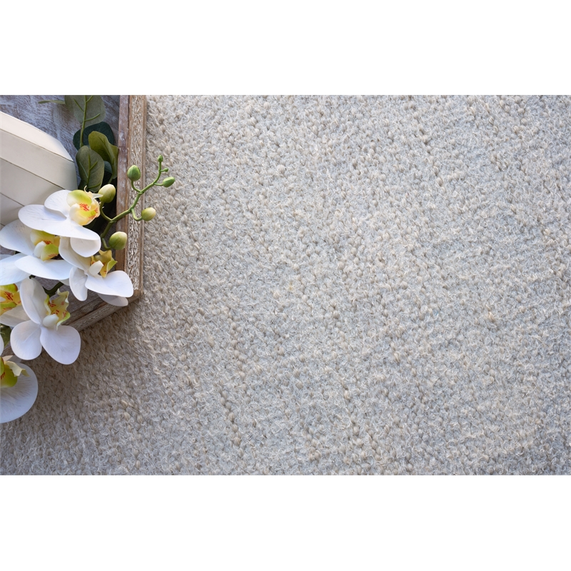 Tranquility Flatweave Wool/Mohair Ivory 10'x14' Area Rug