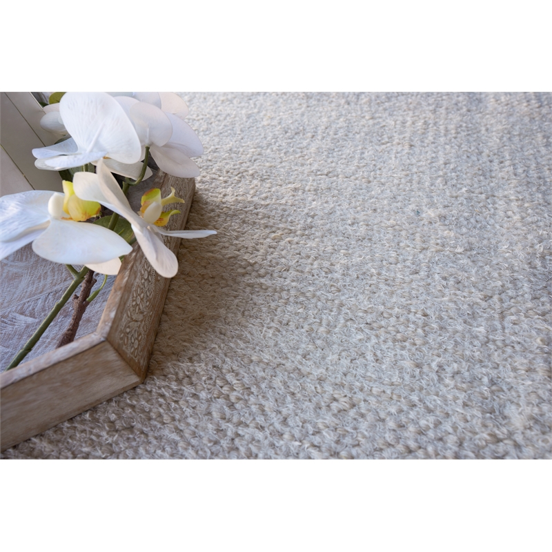 Tranquility Flatweave Wool/Mohair Ivory 10'x14' Area Rug