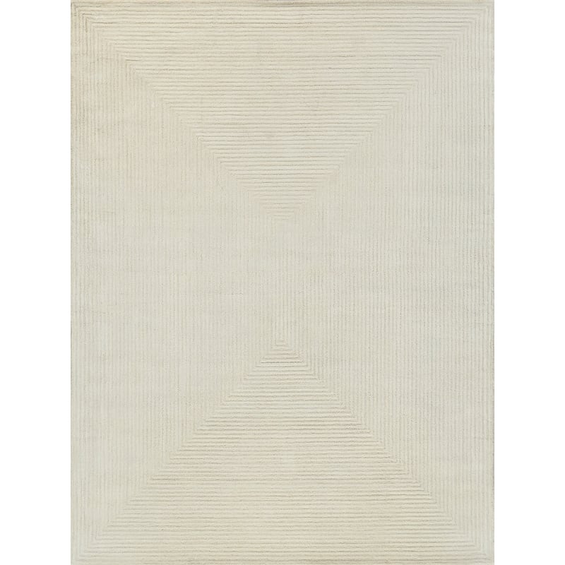 Teton Hand-Tufted New Zealand Wool Ivory 9'x12' Area Rug