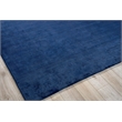 The Blues Handloomed Bamboo Silk Navy 8'x10' Area Rug
