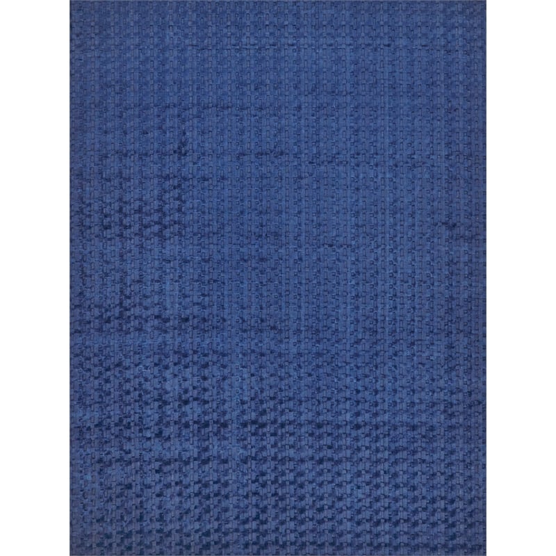 The Blues Handloomed Bamboo Silk Navy 10'x14' Area Rug