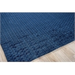 The Blues Handloomed Bamboo Silk Navy 8'x10' Area Rug