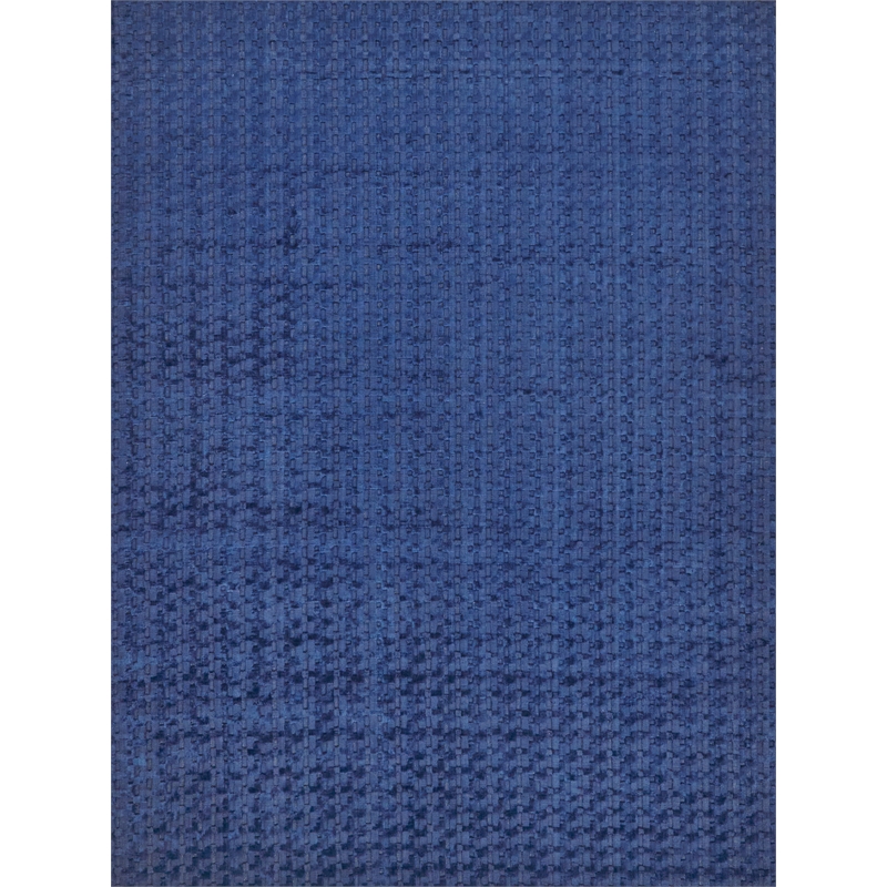 The Blues Handloomed Bamboo Silk Navy 8'x10' Area Rug