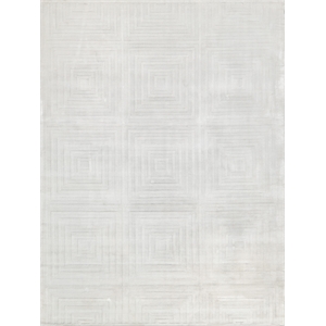 Tovello Modern Handloomed Silky Nylon White 12'x15' Area Rug