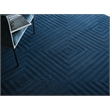 Tovello Modern Handloomed Silky Nylon Navy 4'x6' Area Rug