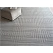 Tovello Modern Handloomed Silky Nylon Light Silver 15'x24' Area Rug