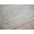 Tovello Modern Handloomed Silky Nylon Light Silver 4'x6' Area Rug