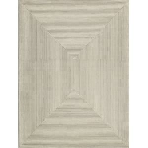 Teton Hand-Tufted New Zealand Wool Beige/Ivory 8'x10' Area Rug