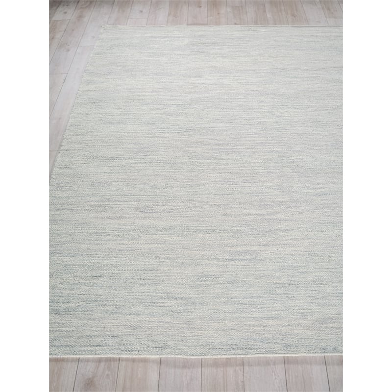 Tranquility Flatweave Wool/Mohair Gray 3'x5' Area Rug