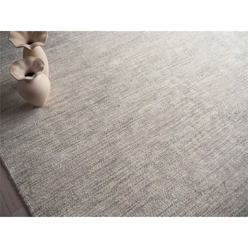 Tranquility Flatweave Wool/Mohair Gray 3'x5' Area Rug