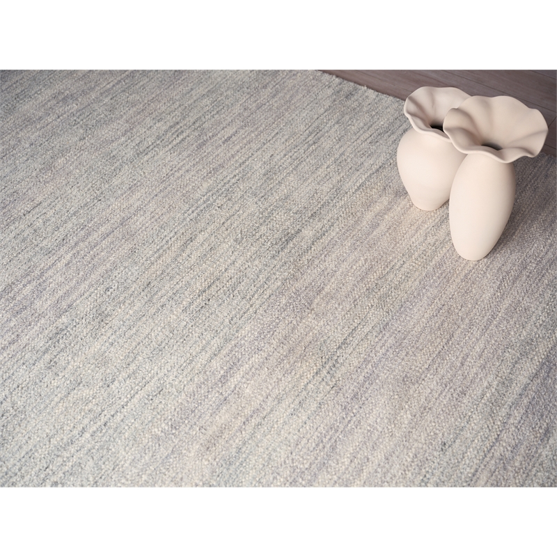Tranquility Flatweave Wool/Mohair Gray 9'x12' Area Rug