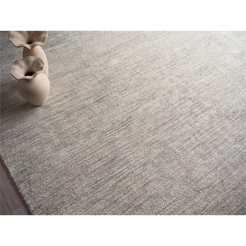 Tranquility Flatweave Wool/Mohair Gray 9'x12' Area Rug