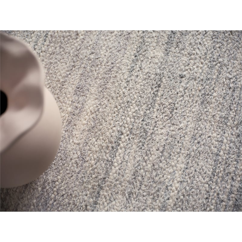 Tranquility Flatweave Wool/Mohair Gray 9'x12' Area Rug