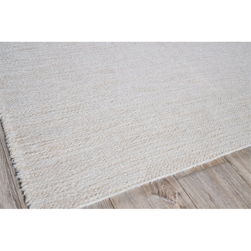 Tranquility Flatweave Wool/Mohair Ivory 9'x12' Area Rug