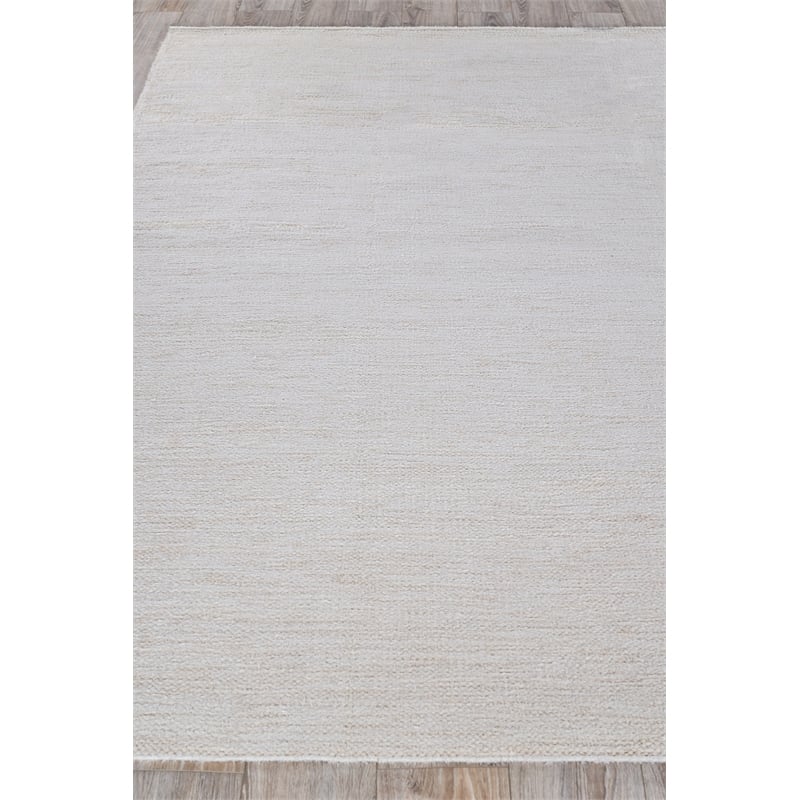 Tranquility Flatweave Wool/Mohair Ivory 9'x12' Area Rug