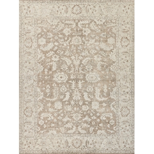 Tuscany Handloomed Wool/Bamboo Silk Brown 8'x10' Area Rug