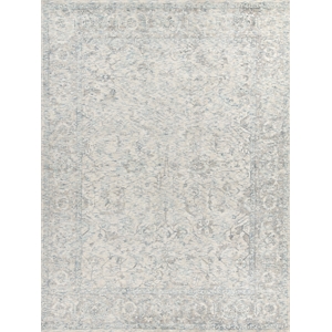 Tuscany Handloomed Wool/Bamboo Silk Beige/Blue 10'x14' Area Rug