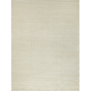 Tovello Modern Handloomed Silky Nylon Beige 12'x12' Square Area Rug