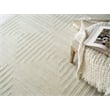 Tovello Modern Handloomed Silky Nylon Beige 15'x15' Square Area Rug