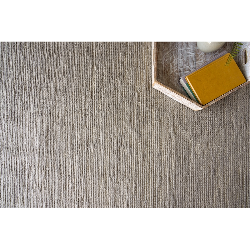 Triana Handloomed New Zealand Wool Gray 9'x12' Area Rug
